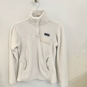 Patagonia Re-Tool Snap T Pullover Women's XS White Outdoor Casual Comfort